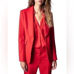 Zadig & Voltaire Red Blazer